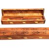 Wooden Brass Holder, Incense Stick Holder, Wooden Agarbatti Holder, Dhoop Batti Box