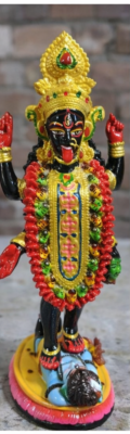 1 Feet Kali Statue, 12" Dakshin Kali Murti, Maa Kali Murti, Goddess Kali Idol, Statues & Figurines