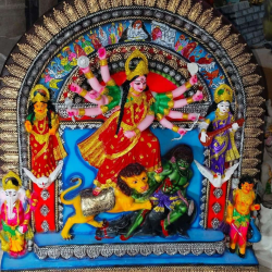 Durga Full Family Statue, Durga Statue, Durga Sculpture, Gods Idol