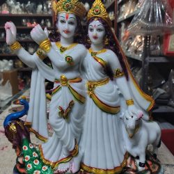 Marble Radha Govinda Statue , Radha Krishna Marble Idol, Krishna Sculpture, Radha Madhav Murti