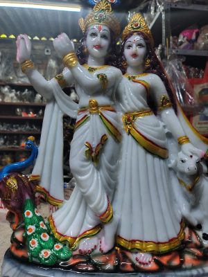 Marble Radha Govinda Statue