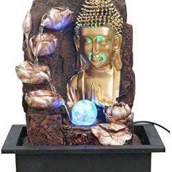 Buddha Water Fountain, Table Top Fountain, Water Fountain With Led Light, Spiritual Water Fountain