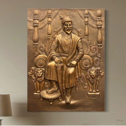 Chatrapati Shivaji Maharaj 3D Wall Mural, Shivaji Maharaj 3D Wall Hanging