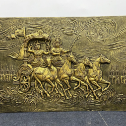 Krishna Arjuna Rath Mahabharata Wall Mural