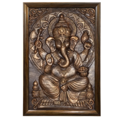 3D Ganesha Mural, 3D Ganesha Wall Hanging, 3D Wall Mural, Spiritual Wall Hanging