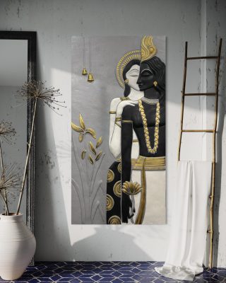 3D Radha Krishna Wall Hanging