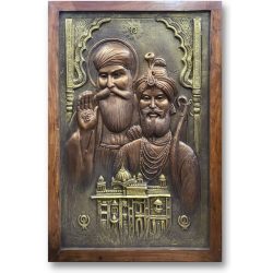 Guru Nanak & Guru Govind Singh Ji Wall Mural Art, 3D Mural Wall Art, Wall Art