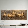 3D Horses Wall Mural, Running Horse Wall Hanging, 3D Horse Mural Art