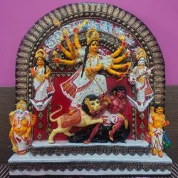 Durga Murti Full Set, 26" Durga Statue, Marble Dust Durga, Aadi Shakti Statue