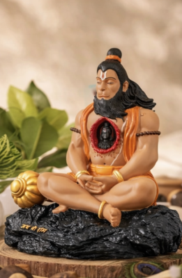Bajrangbali Murti Car Dashboard, Hanuman Ji Statue Small Size, Sankat Mochan Ji, Pawanputra Idol