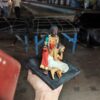 4 Inch Maa Kali with Sri Ramakrishna Paramhans Idol – Marble Dust Kali Murti for Home, Office & Car Dashboard | Divine Spiritual Statue