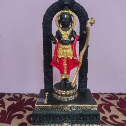 Shri Ram Lalla Idol, Exquisite 12-Inch Marble Dust Shri Ram Lalla Idol | Ayodhya Ram Mandir Murti for Home Temple
