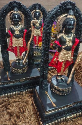 Exquisite 12-Inch Marble Dust Shri Ram Lalla Idol | Ayodhya Ram Mandir Murti for Home Temple