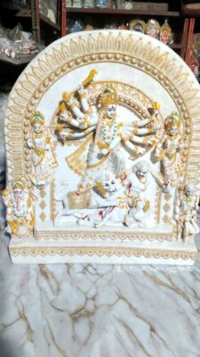 2 Foot Maa Durga Idol, Durga Full Family Statue, 24 Inch Durga Murti, Big Size Durga